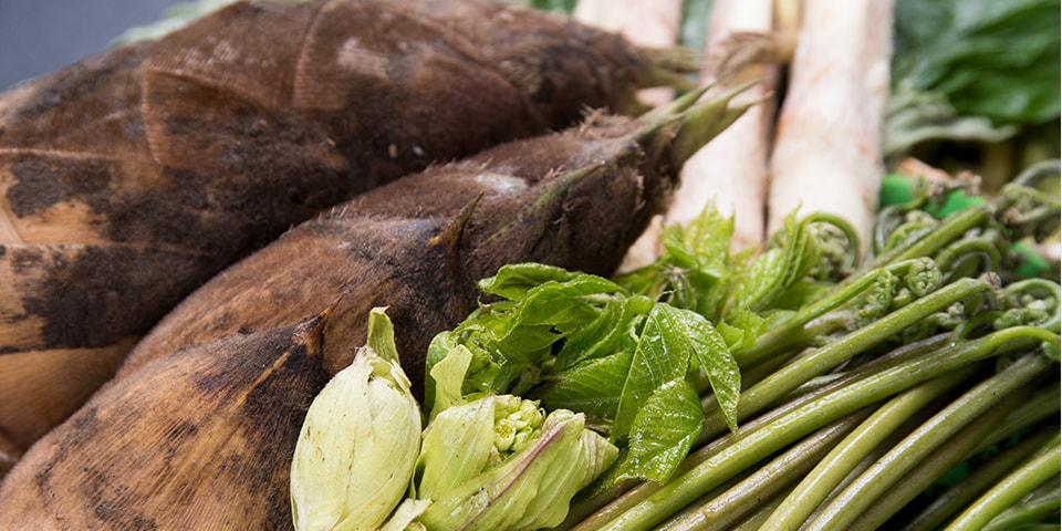 山のこだわり食材の写真